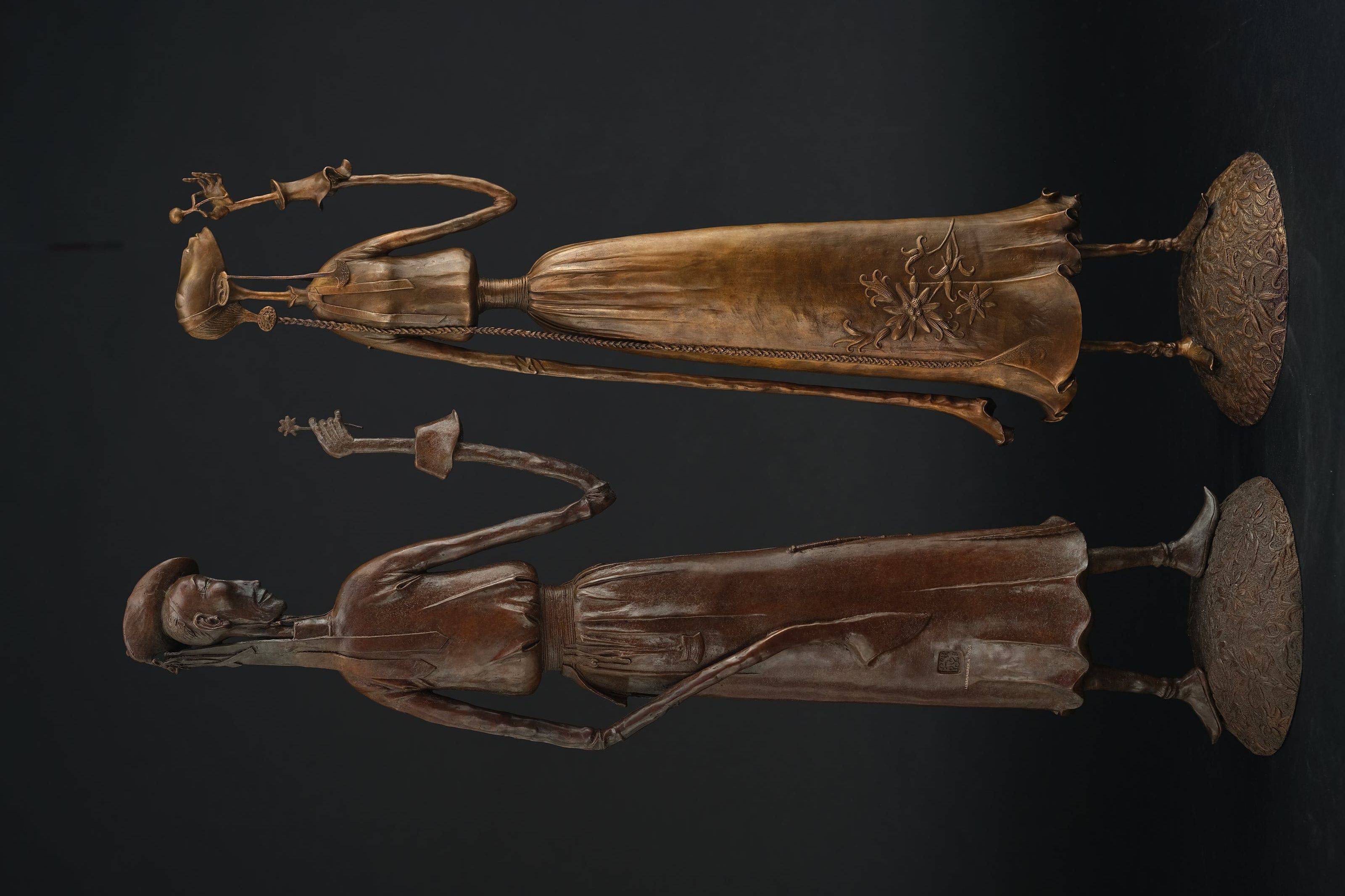 A Girl Blowing a Dandelion - view 2